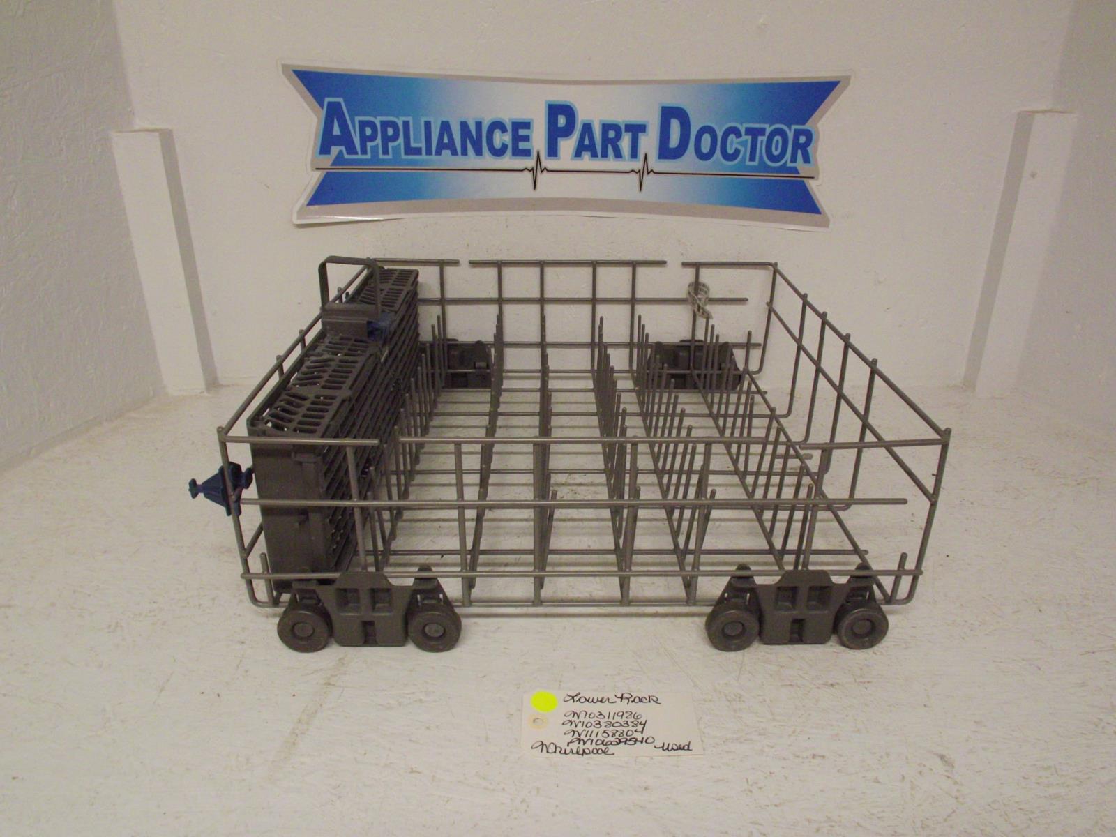 Whirlpool Dishwasher W10311986 W10380384 W11158804 W10629540 Lower Rack Used Whirlpool Dishwasher W10311986 W10380384 W11158804 W10629540 Lower Rack Used